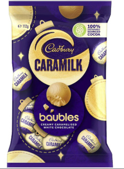 Cadbury Dairy Milk Baubles - Caramilk (112g)