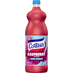 Cottees Cordial - Raspberry Zero Sugar (1lt)