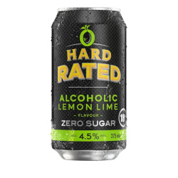 Hard Rated - Alcoholic Lemon & Lime Zero Sugar (375ml Can)