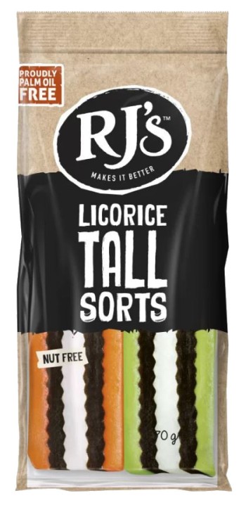 RJs Licorice Tallsorts (70g)