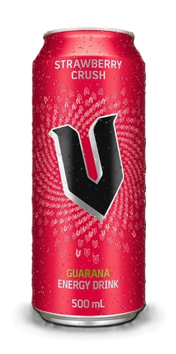 V Guarana Energy Drink - Strawberry Crush (500ml)