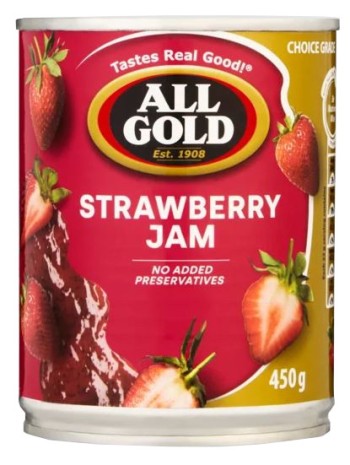 All Gold Strawberry Jam (450g)