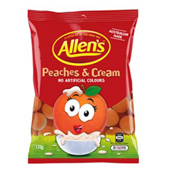 Allens Peaches & Cream  (170g)