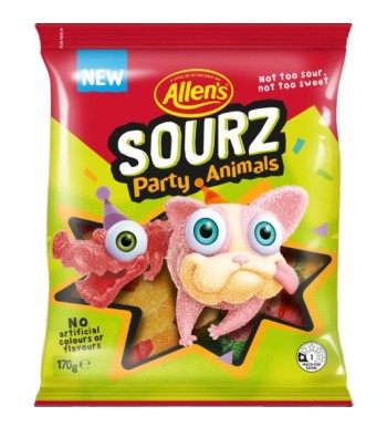 Allens Sourz Party Animals (170g)