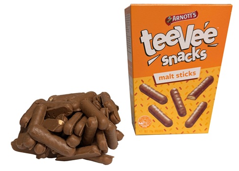 Arnotts Tee Vee Snacks - Malt Sticks - STUCK TOGETHER (175g)