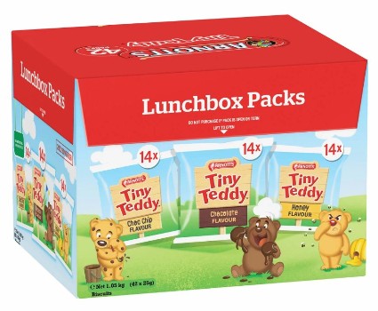 Arnotts Tiny Teddy Lunchbox Packs (42 x 25g)