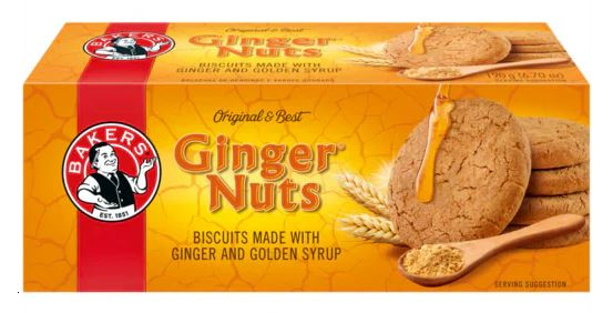 Bakers Ginger Nuts (190g)