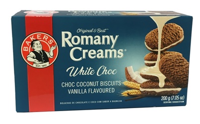 Bakers Romany Creams  - Vanilla / White Choc (200g)