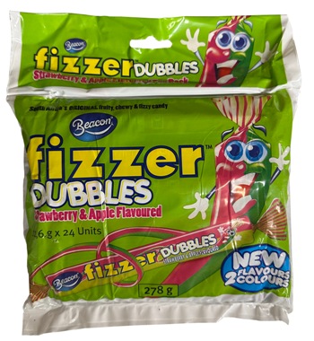 Beacon Fizzer Dubbles - Strawberry Apple Multipack (24 x 11.6g)