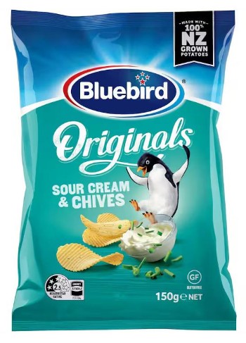 Bluebird Sour Cream & Chives Chips (150g)