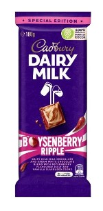 Cadbury Dairy Milk Boysenberry Ripple (180g)