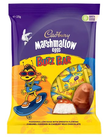 Cadbury Buzz Bar Marshmallow Eggs  (325g)