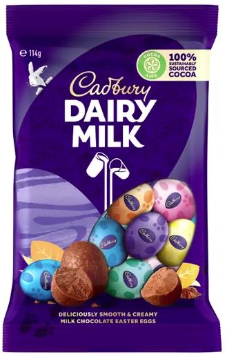 Cadbury Dairy Milk Chocolate Easter Egg Bag (114g)