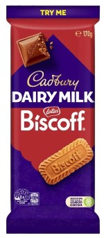Cadbury Dairy Milk Biscoff Chocolate Block (170g)