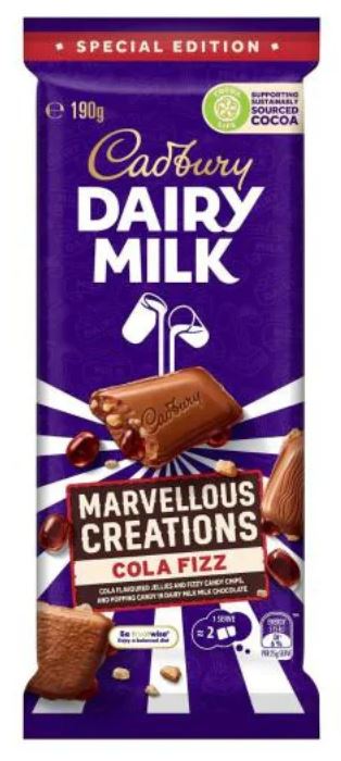 Cadbury Marvellous Creations Cola Fizz Block (190g)