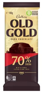 Cadbury Old Gold 70% Cocoa Dark Chocolate (165g)