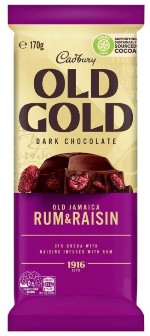 Cadbury Old Gold Old Jamaica Rum & Raisin (170g)