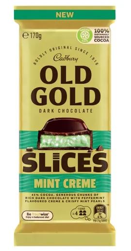 Cadbury Old Gold Slices Mint Creme (170g)