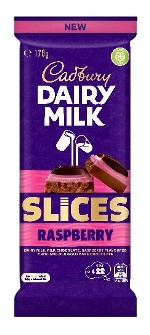 Cadbury Dairy Milk Slices Raspberry Block (178g)