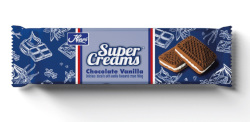 Henro Super Creams Chocolate Vanilla Biscuits (125g)