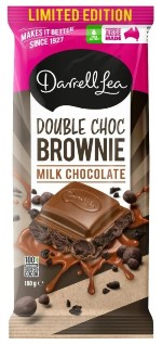 Darrell Lea Double Choc Brownie Milk Chocolate (160g)