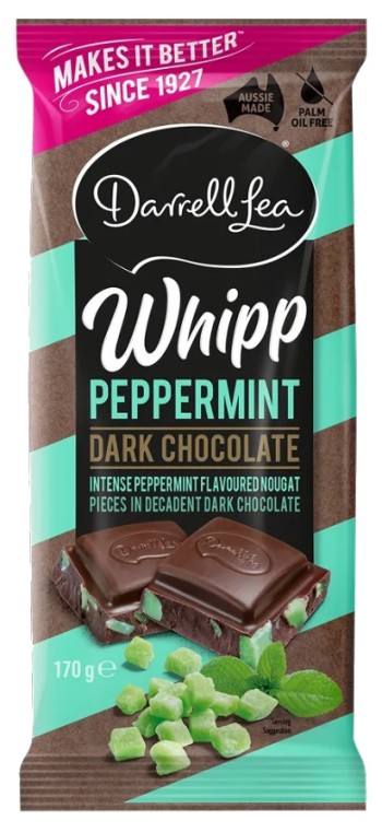 Darrell Lea Whipp Peppermint Dark Chocolate (170g)