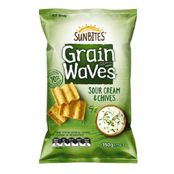 Bluebird Sunbites Grainwaves - Sour Cream & Chives (150g)