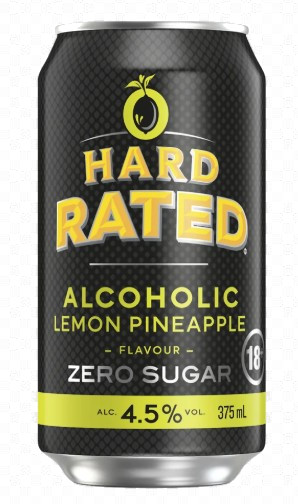 Hard Rated - Alcoholic Lemon & Pineapple Zero Sugar (375ml Can)