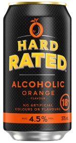 Hard Rated - Alcoholic Orange (375ml Can)
