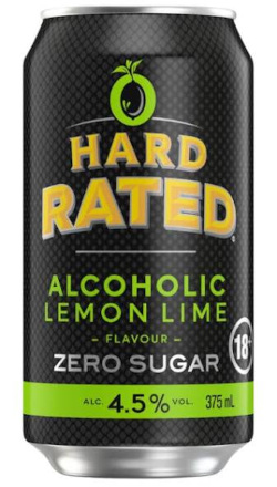 Hard Rated - Alcoholic Lemon & Lime Zero Sugar (375ml Can)