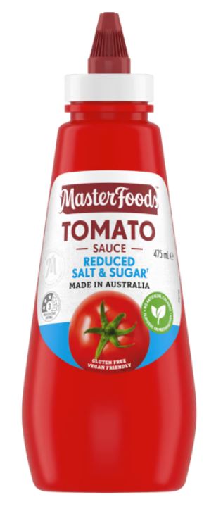 Masterfoods Tomato Sauce - Reduced Salt & Sugar (500ml)