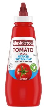 Masterfoods Tomato Sauce - Reduced Salt & Sugar (500ml)