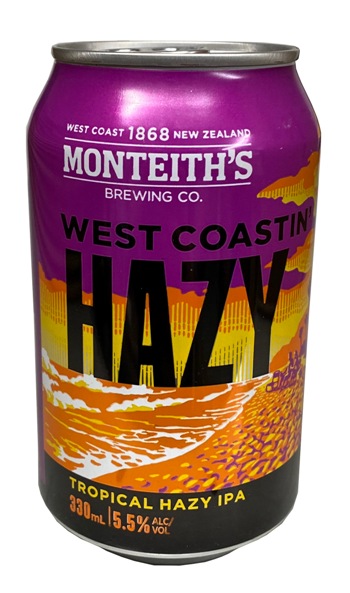 Monteiths West Coastin Hazy IPA (330ml can)