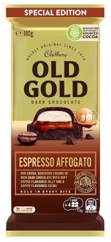 Cadbury Old Gold Dark Chocolate Espresso Affogato (180g)