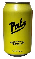 Pals Vodka, Pineapple, Lime & Soda (330ml Can)