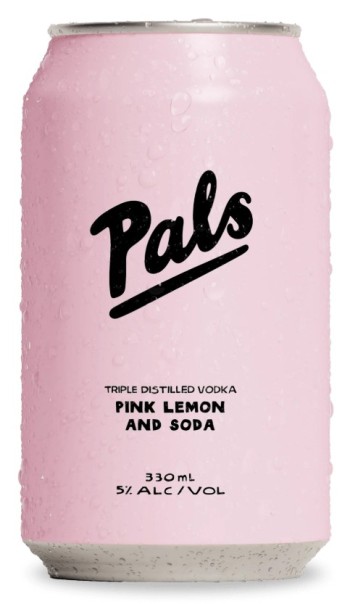 Pals Vodka, Pink Lemon and Soda (330ml Can)