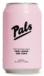 Pals Vodka, Pink Lemon and Soda (330ml Can)