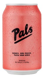 Pals Vodka, Red Peach, Yuzu and Soda (330ml Can)