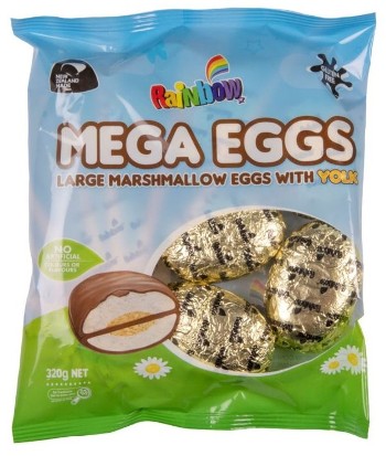 Rainbow Marshmallow Mega Eggs (320g)