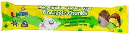 Rainbow Marshmallow Easter Eggs Pineapple Chunks (120g)