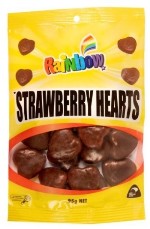 Rainbow Strawberry Flavoured Hearts (95g)