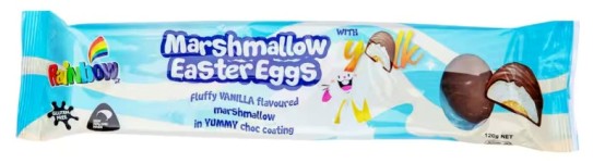 Rainbow Marshmallow Easter Eggs Vanilla (120g)