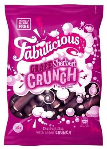 RJs Fabulicious Grape Sherbert Crunch (180g)