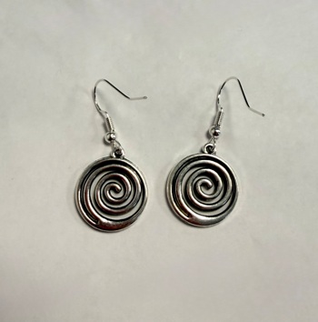 Silver Plated Koru Earrings