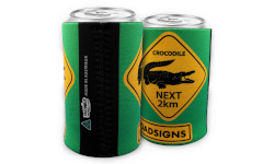 Stubby Holder - Crocodile Roadsign