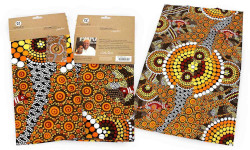 Tea Towel - Aboriginal Kangaroo