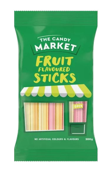 The Candy Market Fruit Sticks (200g)