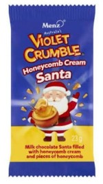 Violet Crumble Honeycomb Santa (30g)