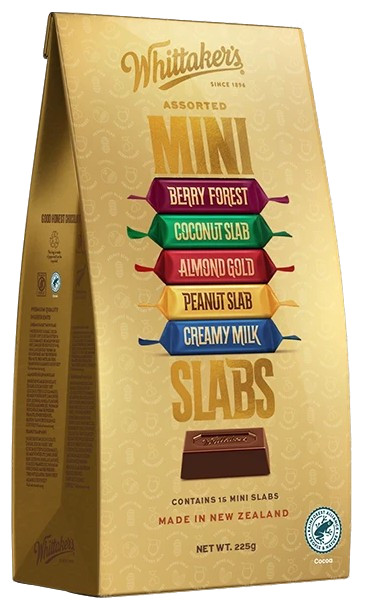 Whittakers Assorted Mini Slabs (225g)