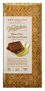 Whittakers Artisan Collection - Nelson Pear & Manuka Honey in Milk Chocolate (100g)